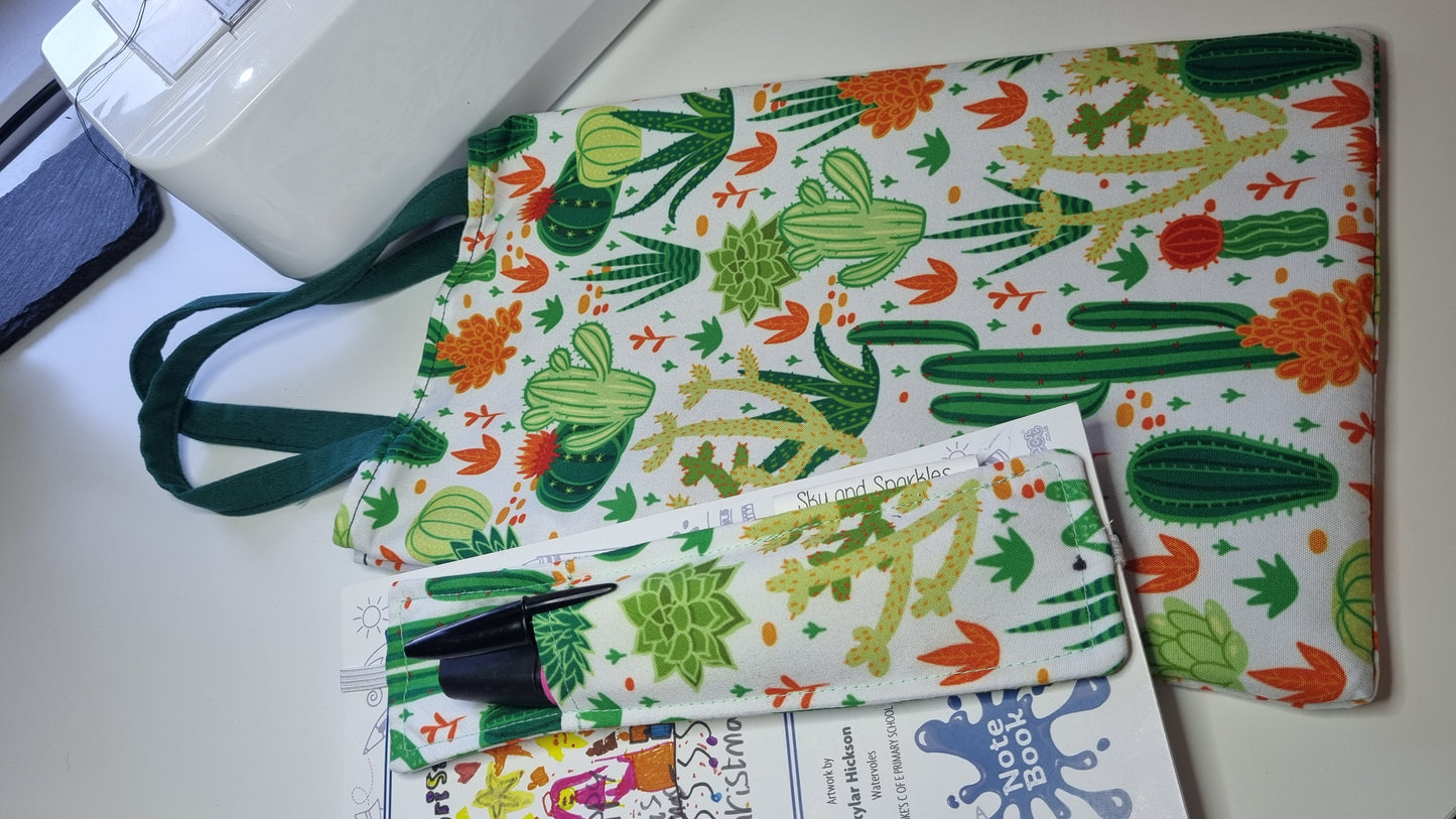 A5 cactus tote bag