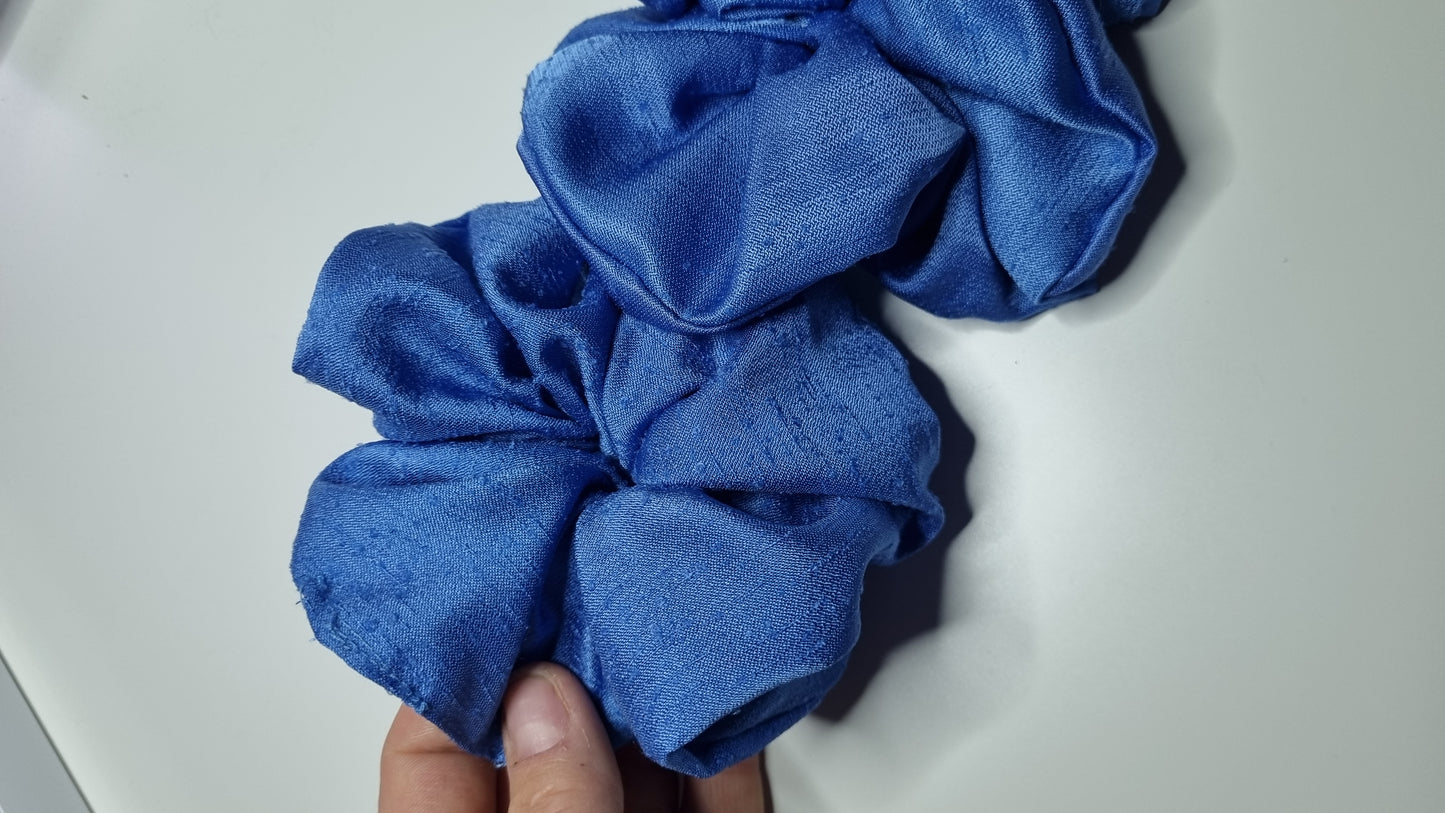 Blue scrunchies